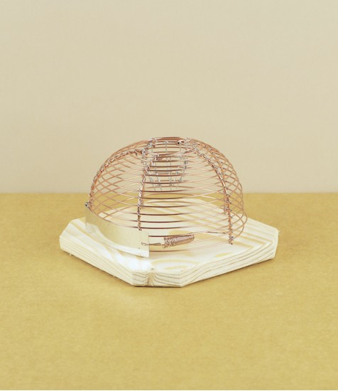 Humane mousetrap, copper wire &  wood