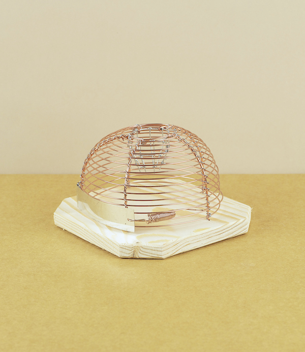 Humane mousetrap, copper wire &  wood