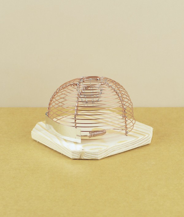 Humane mousetrap, copper wire &  wood