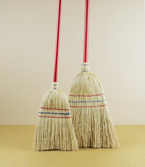 Child's rice straw sweeper