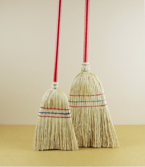 Child's rice straw sweeper