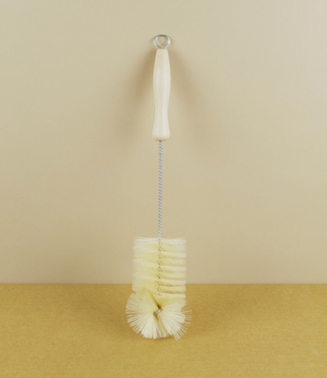 Bottle brush, bristle, wire & wood