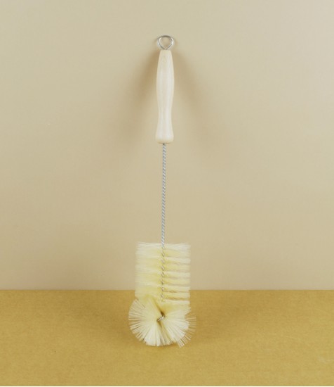 Bottle brush, bristle, wire & wood