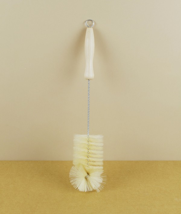 Bottle brush, bristle, wire & wood