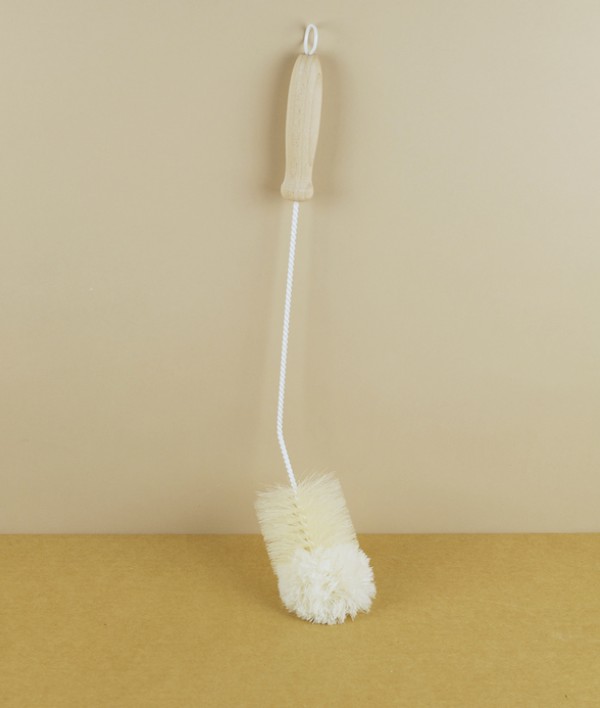 Decanter brush, bristle & wool