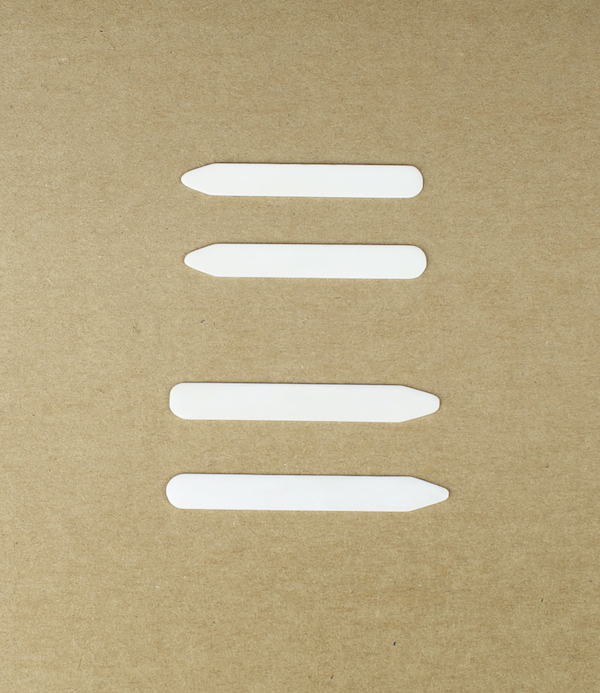 English natural bone collar stiffeners