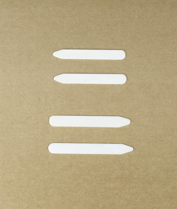 English natural bone collar stiffeners