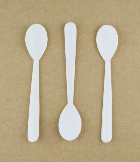 Hand Made Simple Bone Egg Spoon