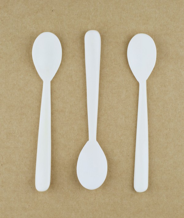 Hand Made Simple Bone Egg Spoon