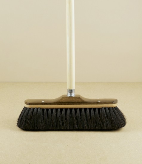 Hand Made Horse-Hair Broom, Waxed Beech & Horsehair