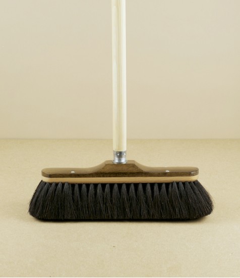 Hand Made Horse-Hair Broom, Waxed Beech & Horsehair