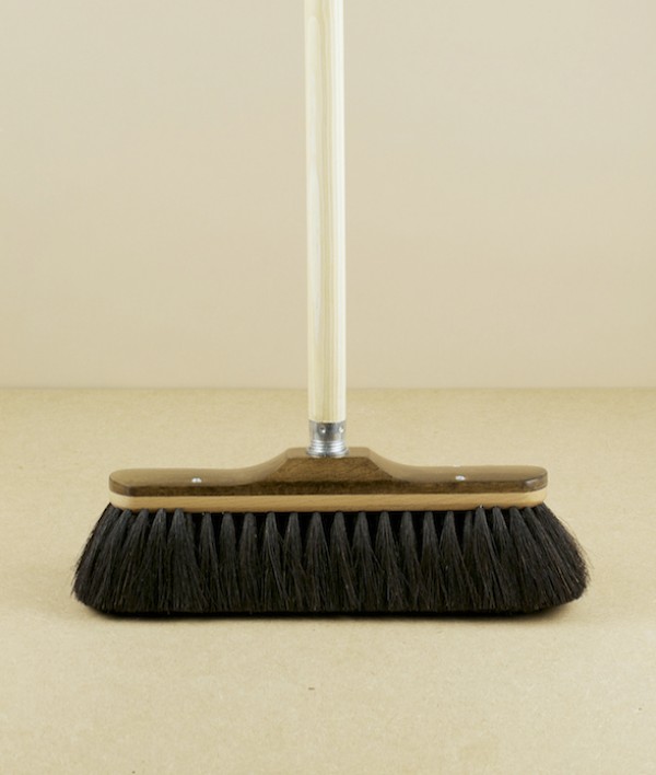 Hand Made Horse-Hair Broom, Waxed Beech & Horsehair