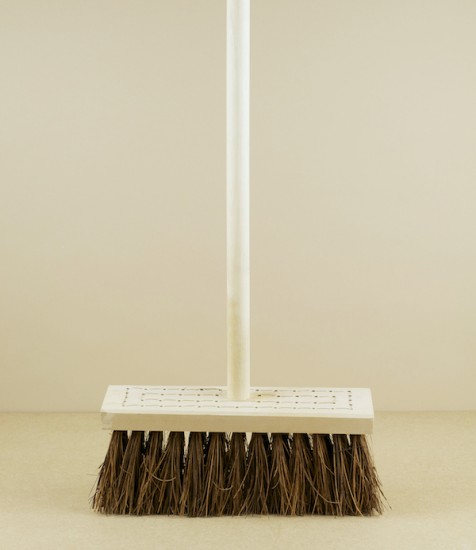 Stitched Yard Broom, Birch and Palm Fibre