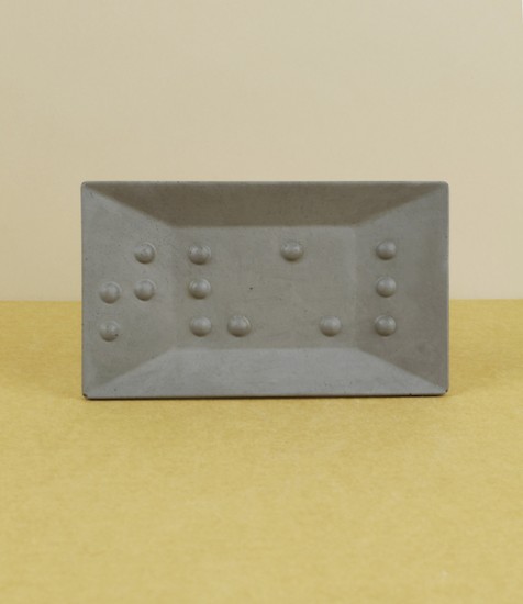 Braille soap dish