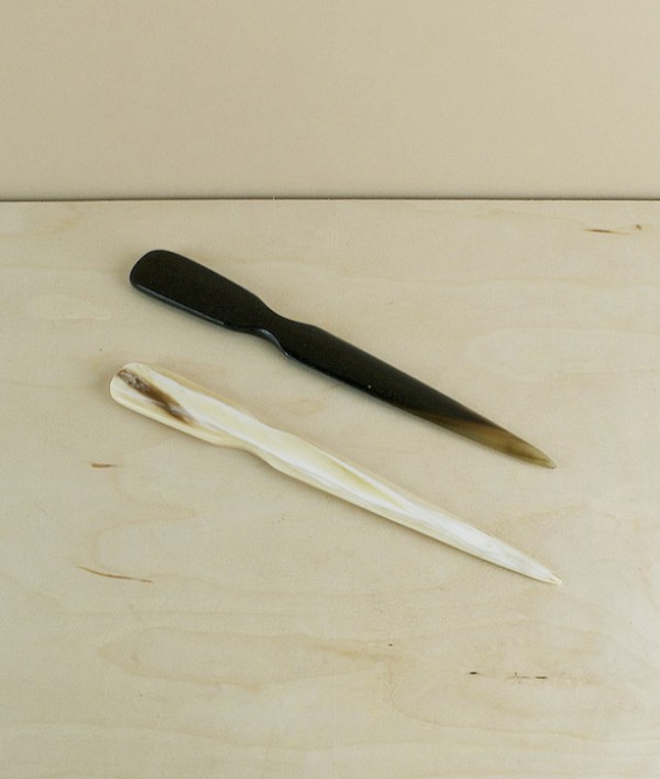 Hand made ox-horn letter opener