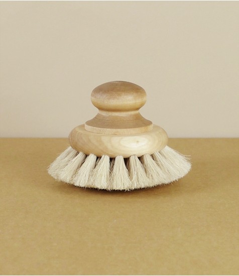 Bath brush, maple, birch & golden horsehair