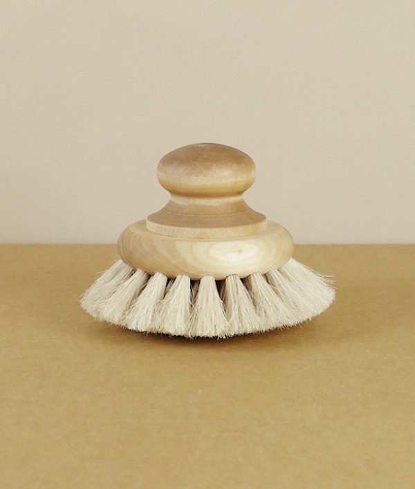 Bath brush, maple, birch & golden horsehair