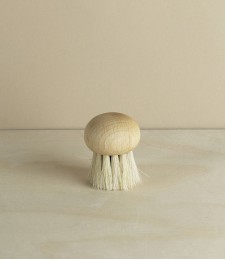 Mushroom Brush, oiled beechwood & horsehair