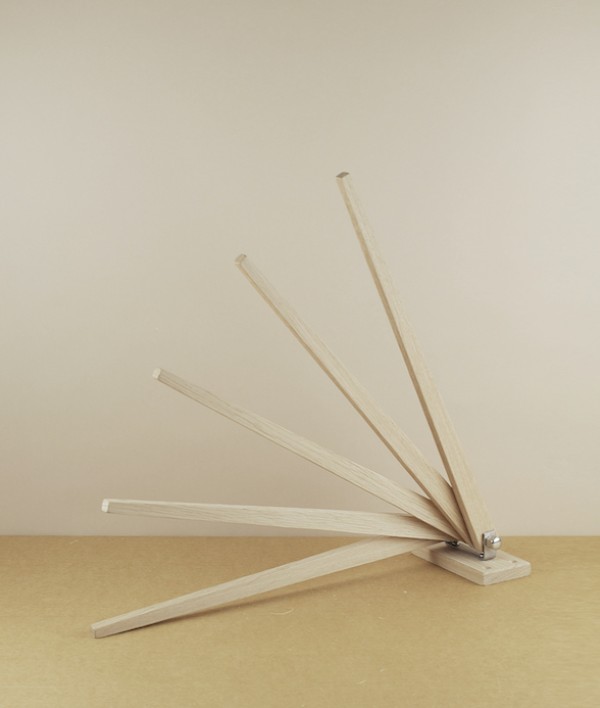 Oak Towel Dryer, Small, with Five Spindles