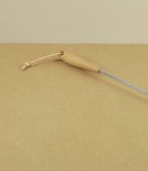 Radiator brush, stainless steel & black goat hair