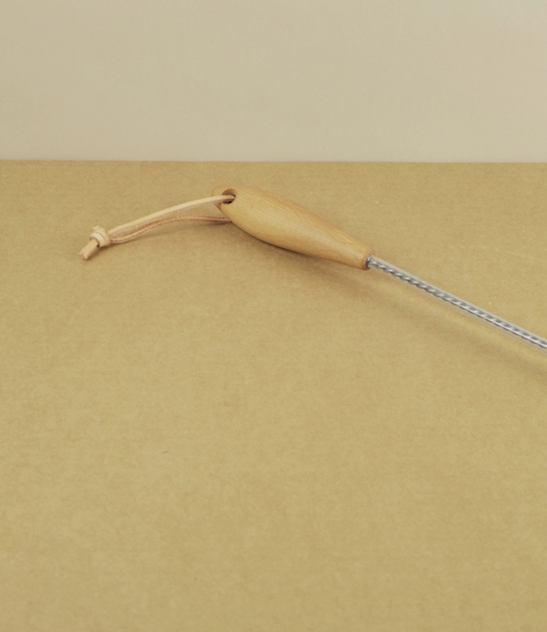 Radiator brush, stainless steel & black goat hair