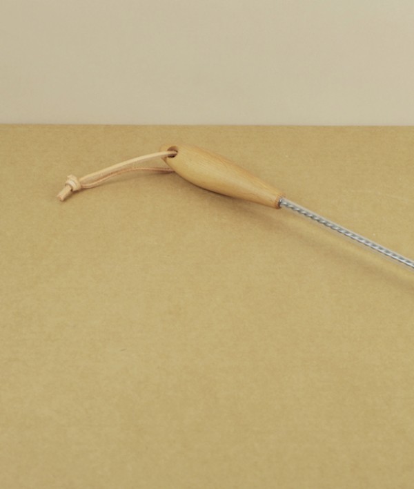 Radiator brush, stainless steel & black goat hair