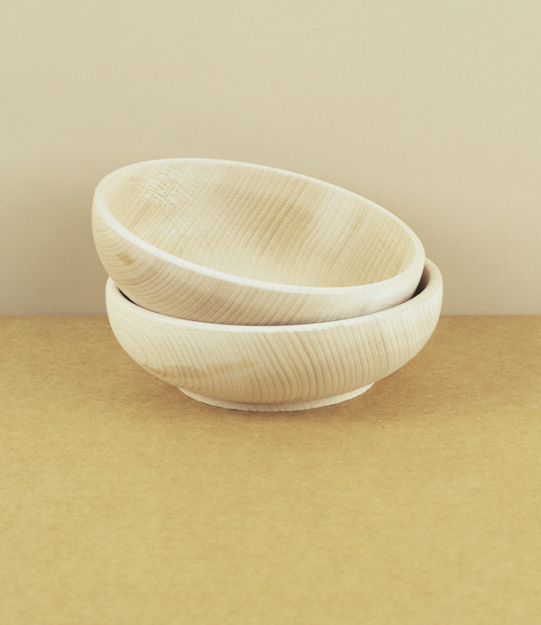 Wooden baby or cereal bowl