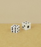 English hand-made natural bone pocket dice