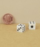 English hand-made natural bone pocket dice