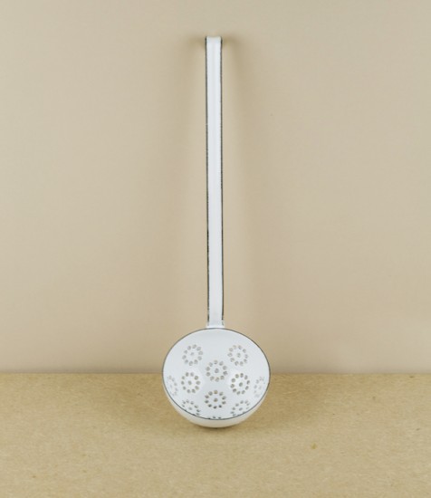 Austrian enamelled steel draining ladle, 9cm