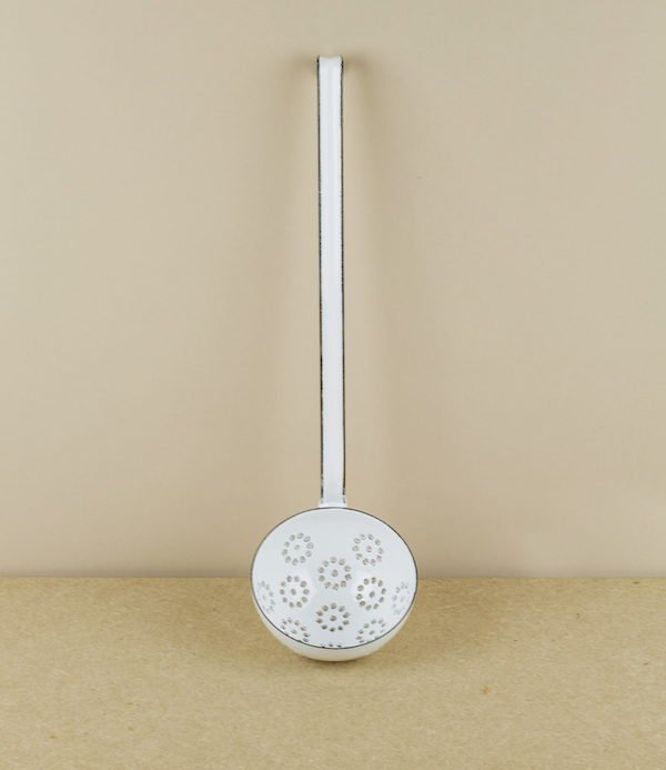 Austrian enamelled steel draining ladle, 9cm