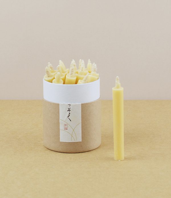 Japanese rice bran wax candles