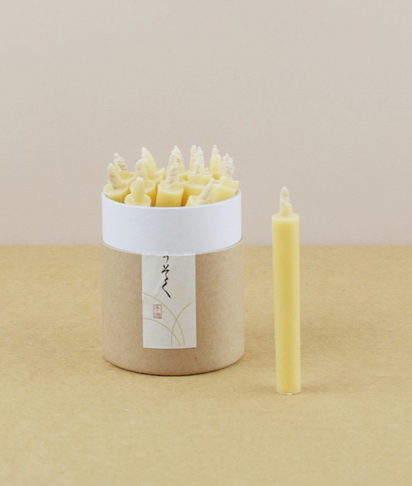 Japanese rice bran wax candles