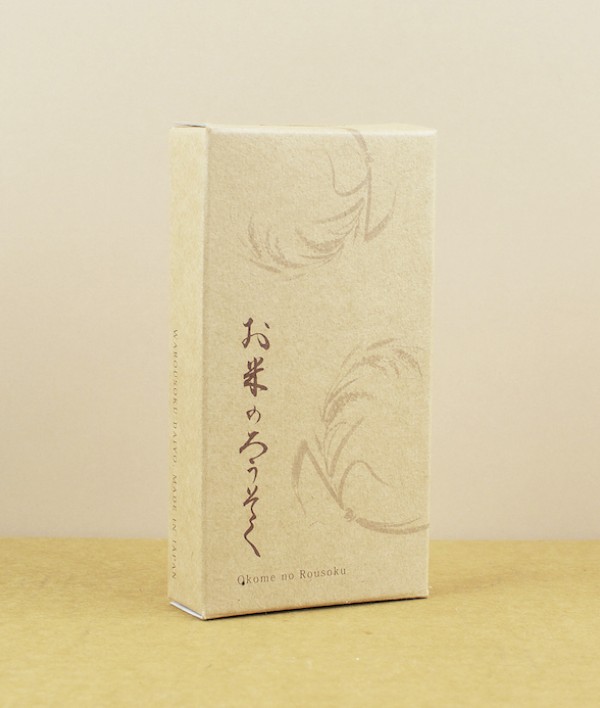 Japanese rice bran wax candles