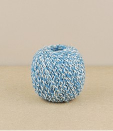 Ball of blue/blond jute twine