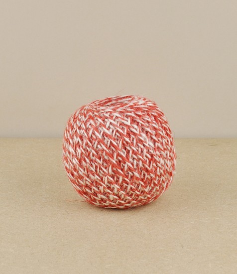 Ball of red/blond jute twine