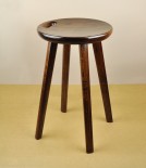 Ibazen Urushi lacquered Japanese oak stool