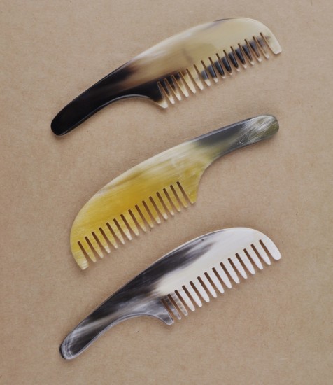 Hand-made  Ox-horn Moustache comb