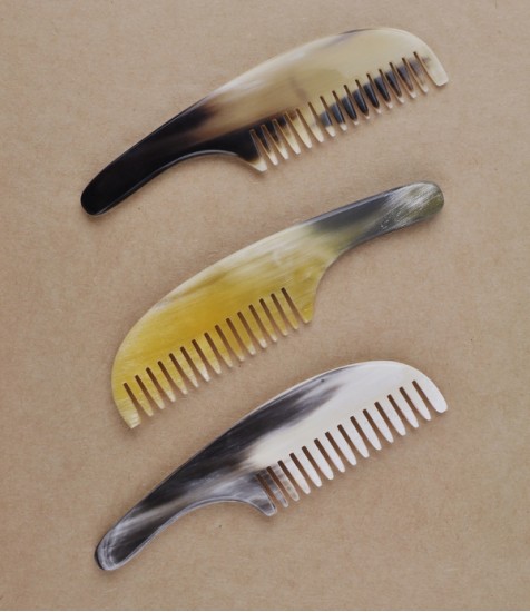 Hand-Made Ox-Horn Moustache Comb