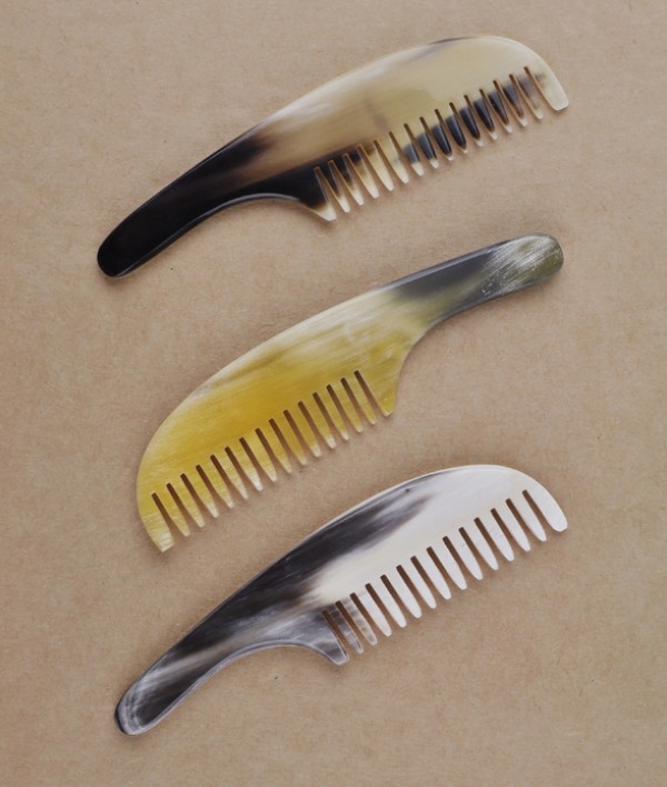Hand-made  Ox-horn Moustache comb