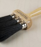 English Hog Bristle Three-Ring Dusting Brush