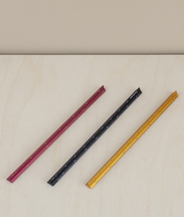 Japanese anodised aluminium drafting scales