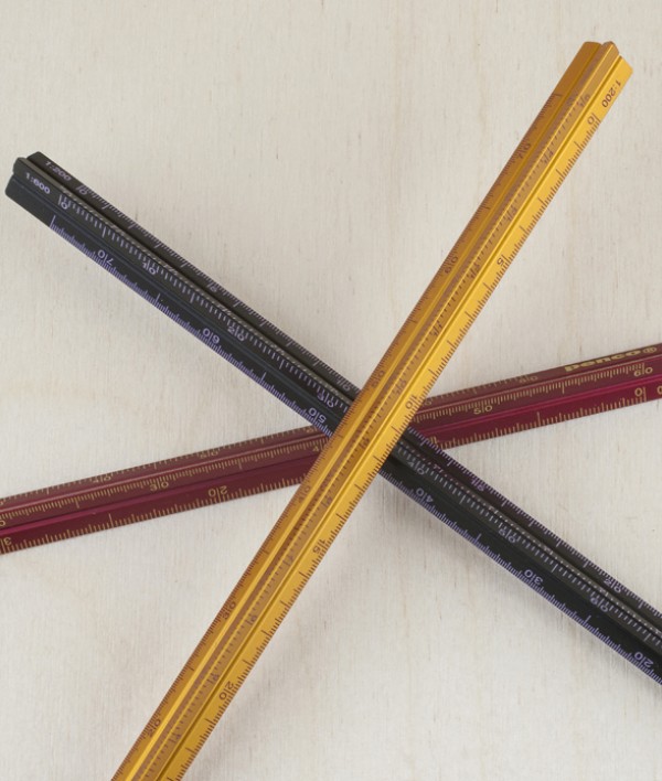 Japanese anodised aluminium drafting scales