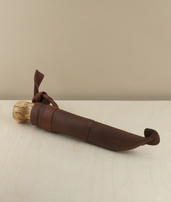 Finnish Puukko Knife with Leather Sheath