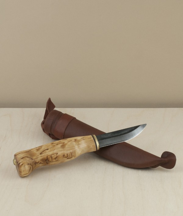 Finnish Puukko Knife with Leather Sheath