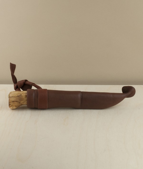 Finnish Puukko Knife with Leather Sheath