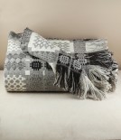 Welsh three colour natural tapestry blanket