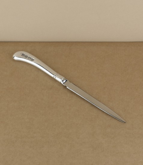 Pewter pistol grip letter opener