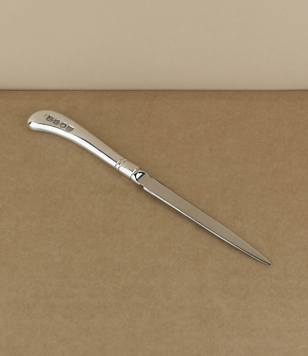 Pewter pistol grip letter opener