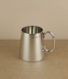 Quarter pint plain Sheffield pewter tankard